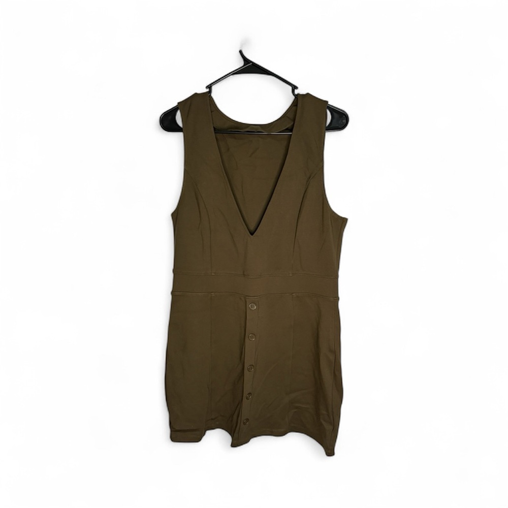 HALARA Forest Green Sleeveless Dress